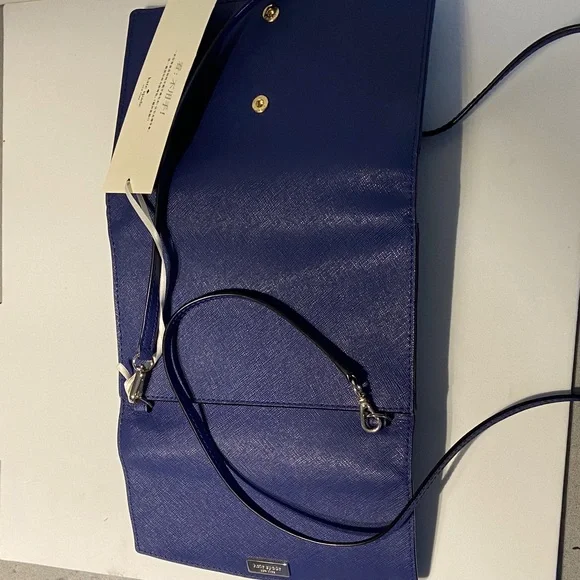 Kate Spade Blue Leather Winni Crossbody Bag - Picture 3 of 3